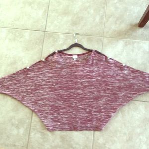 Fanned handkerchief sweater